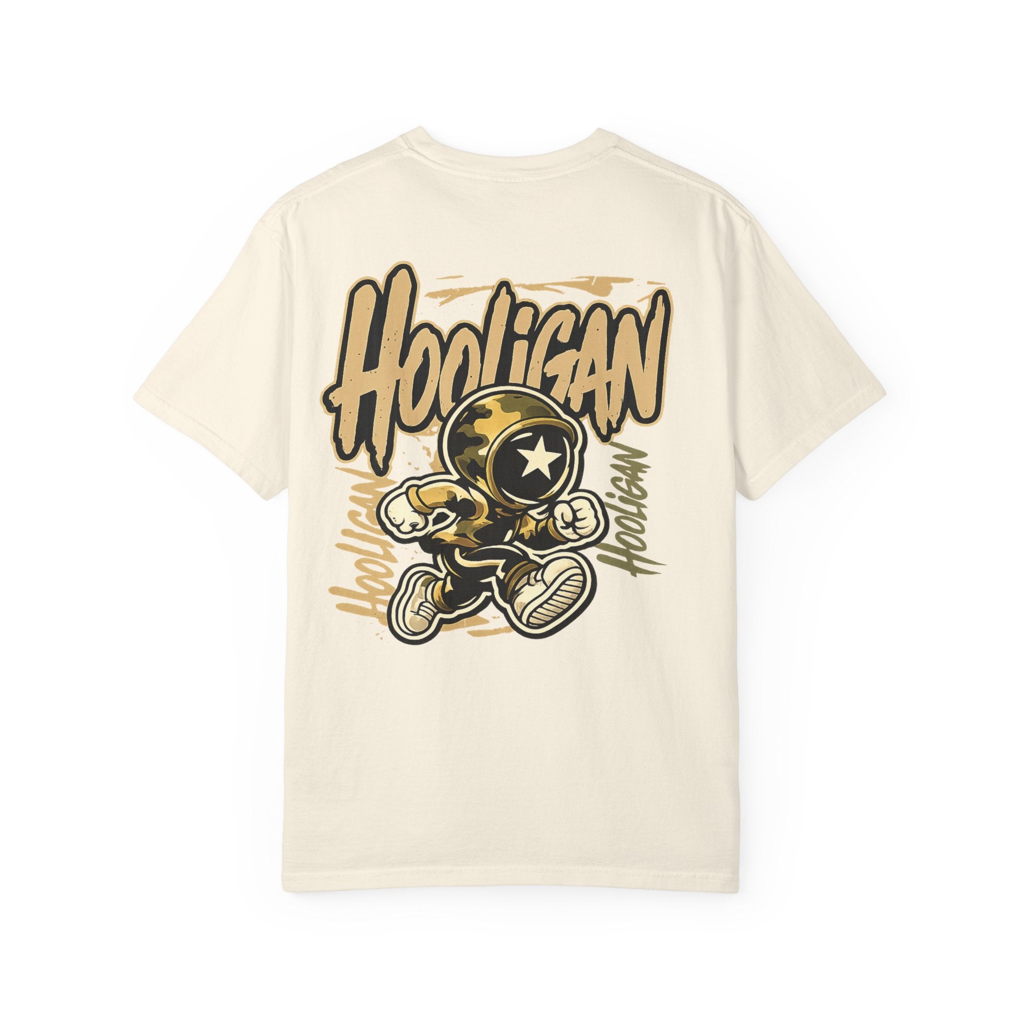 Hooligan Graphic T-Shirt — Retro Street Art Astronaut Design