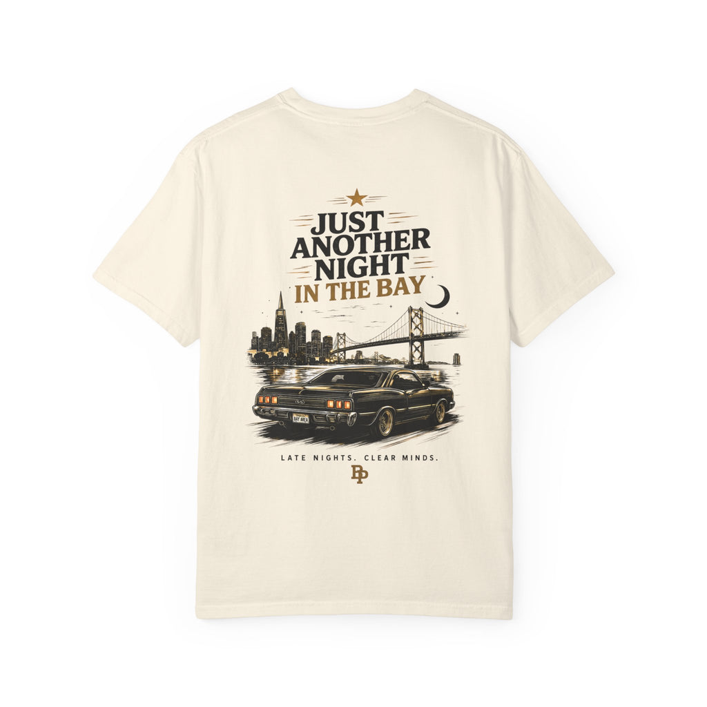(Ivory) "Just Another Night in the Bay" Vintage Car Graphic