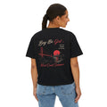 Black Bay-Be Girl Boxy Tee — West Coast Summer Graphic Tee (Golden Gate Design)