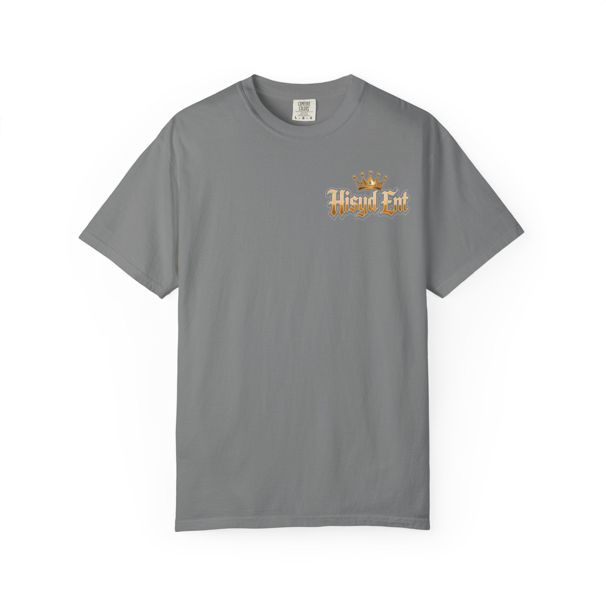Grey Hisyd Ent T-Shirt — "Hsyd Ent: We Make Slaps!" Graphic Tee