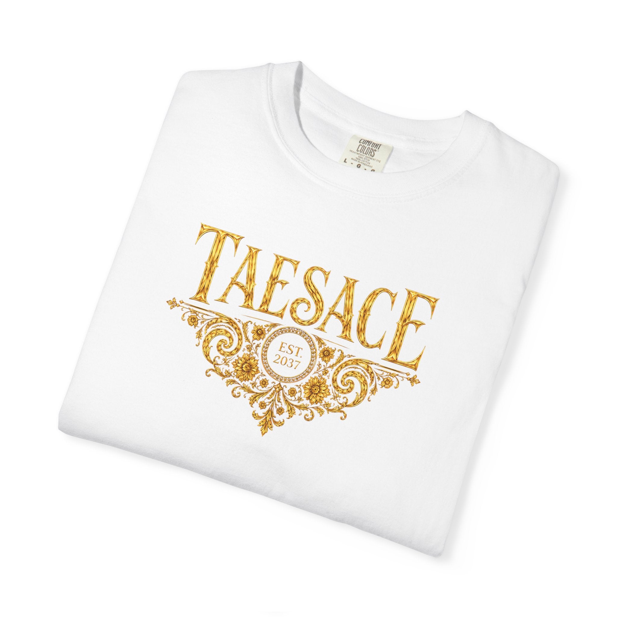 (White) Taesace Ornate Logo T-Shirt