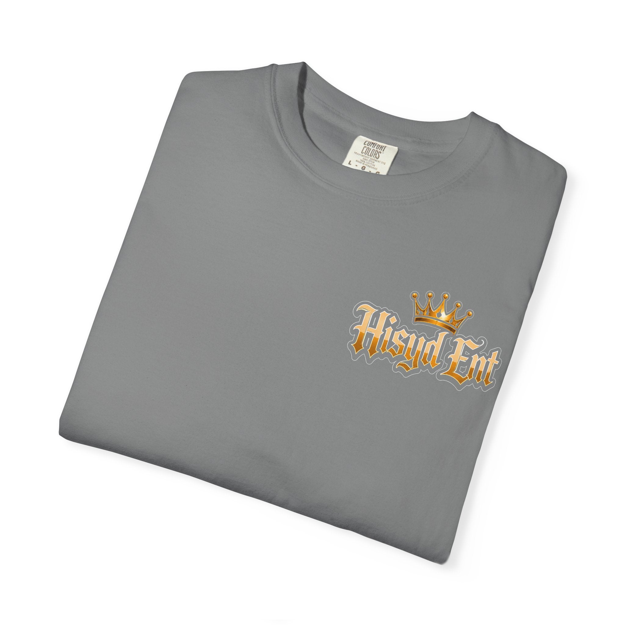 Grey Hisyd Ent T-Shirt — "Hsyd Ent: We Make Slaps!" Graphic Tee