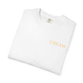 (White) Ice Cream Cone Graphic T-Shirt — "Cream" Retro Dessert Tee