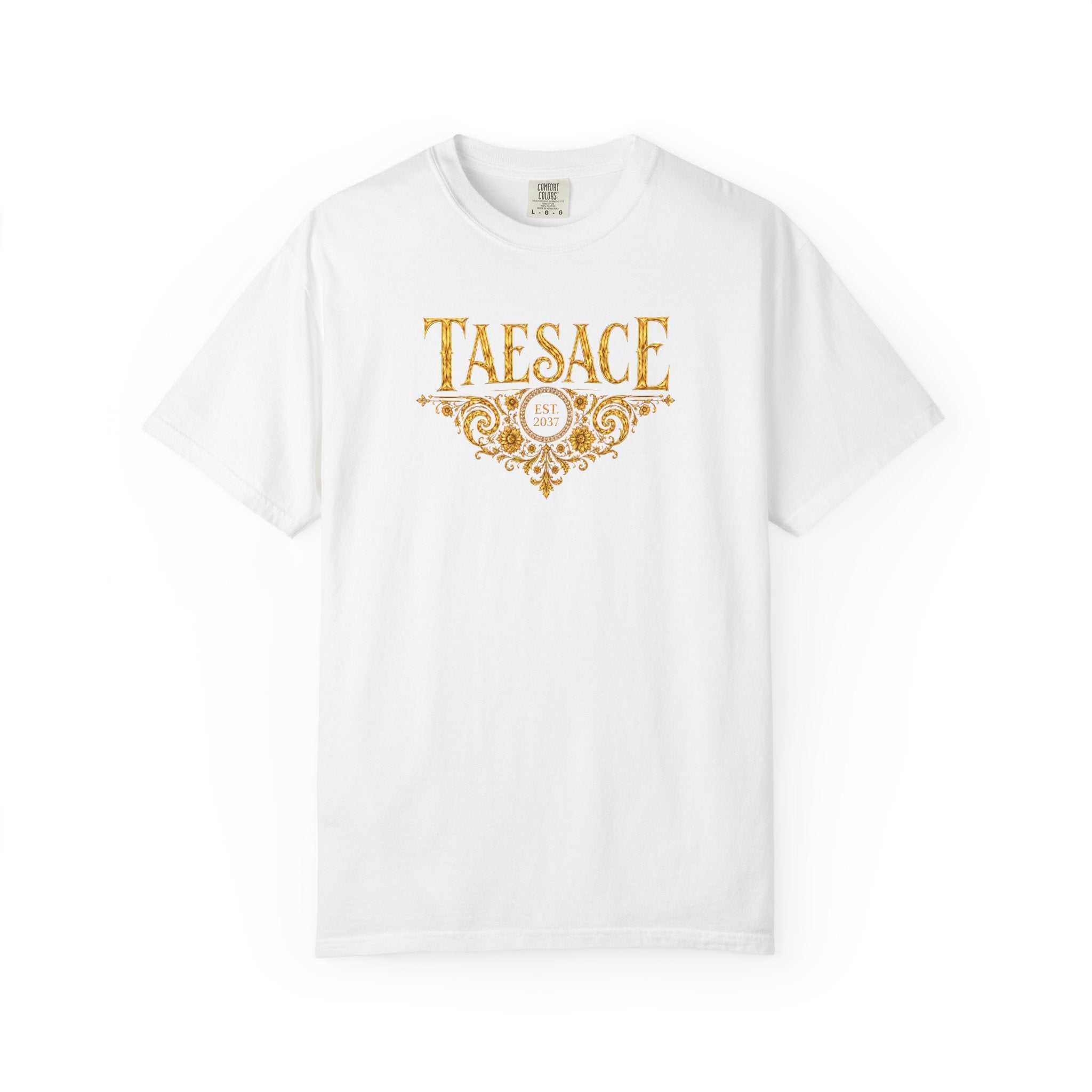 (White) Taesace Ornate Logo T-Shirt