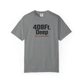 (Grey) 408 Ft. Deep Shark Tank T-Shirt — Raised in the Shark Tank Graphic Tee