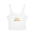 (White) Bad Mamacita Spaghetti Strap Tank Top – Cute Gold Gothic Graphic Crop