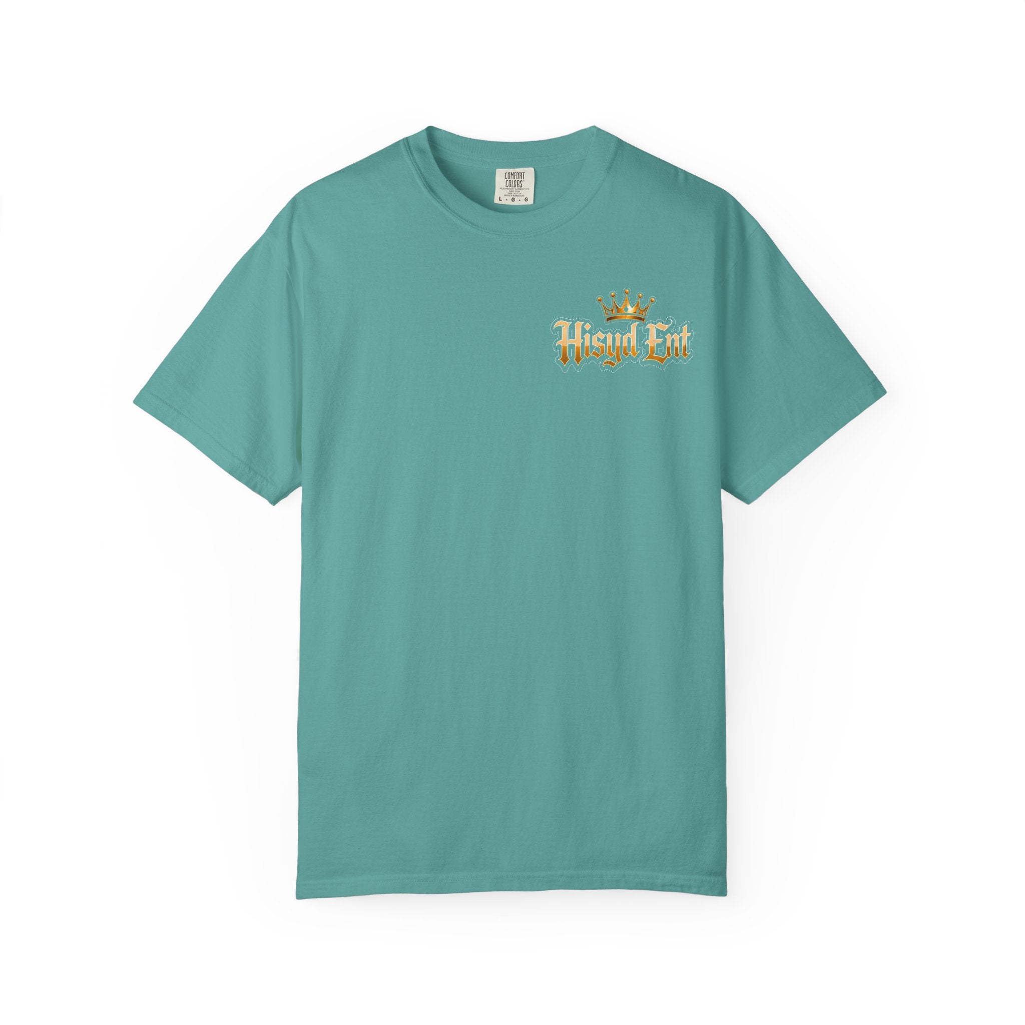 Seafoam Hisyd Ent T-Shirt — "Hsyd Ent: We Make Slaps!" Graphic Tee