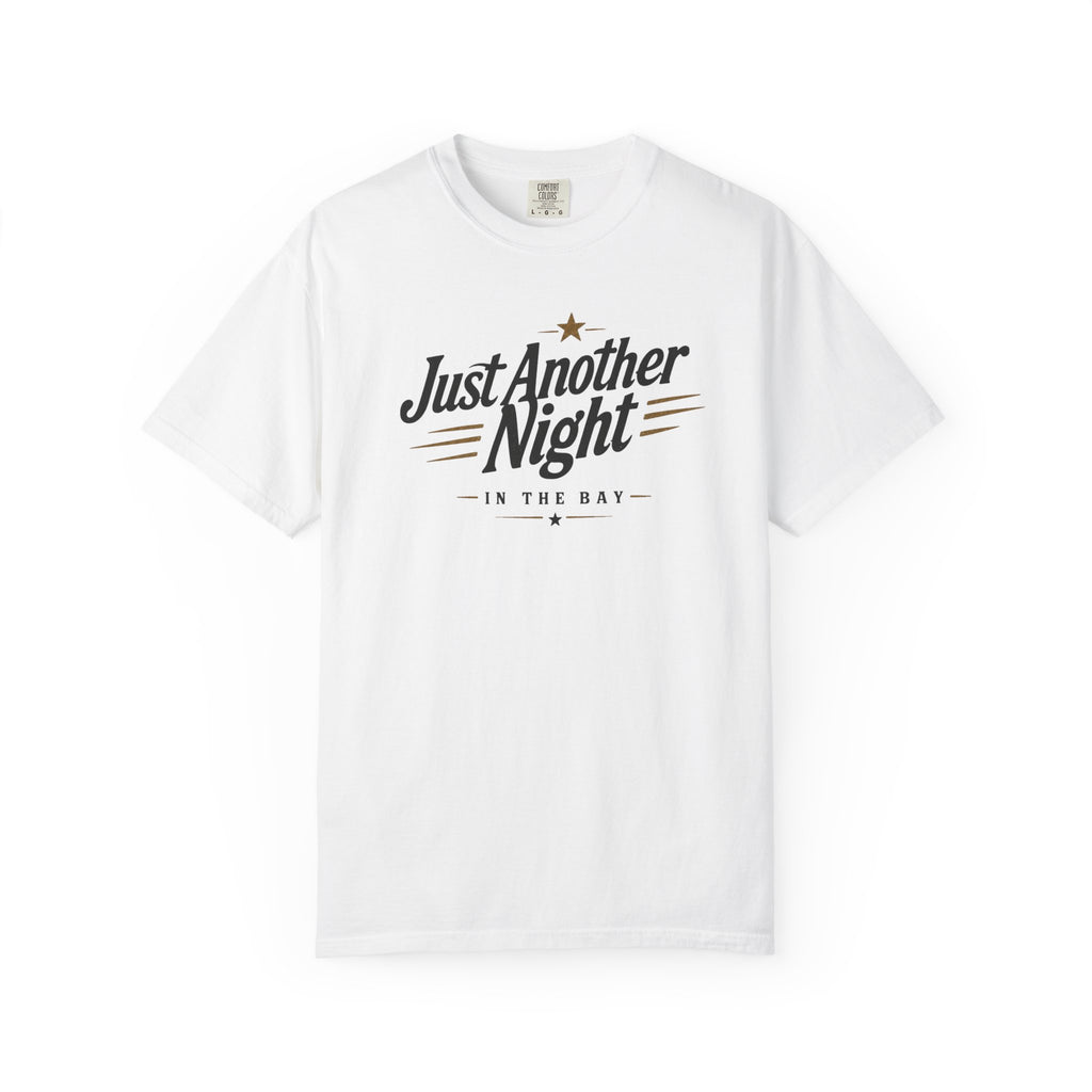 (White) "Just Another Night in the Bay" Vintage Car Graphic