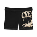 (Black) Cream Drip Graphic Women's Shorts