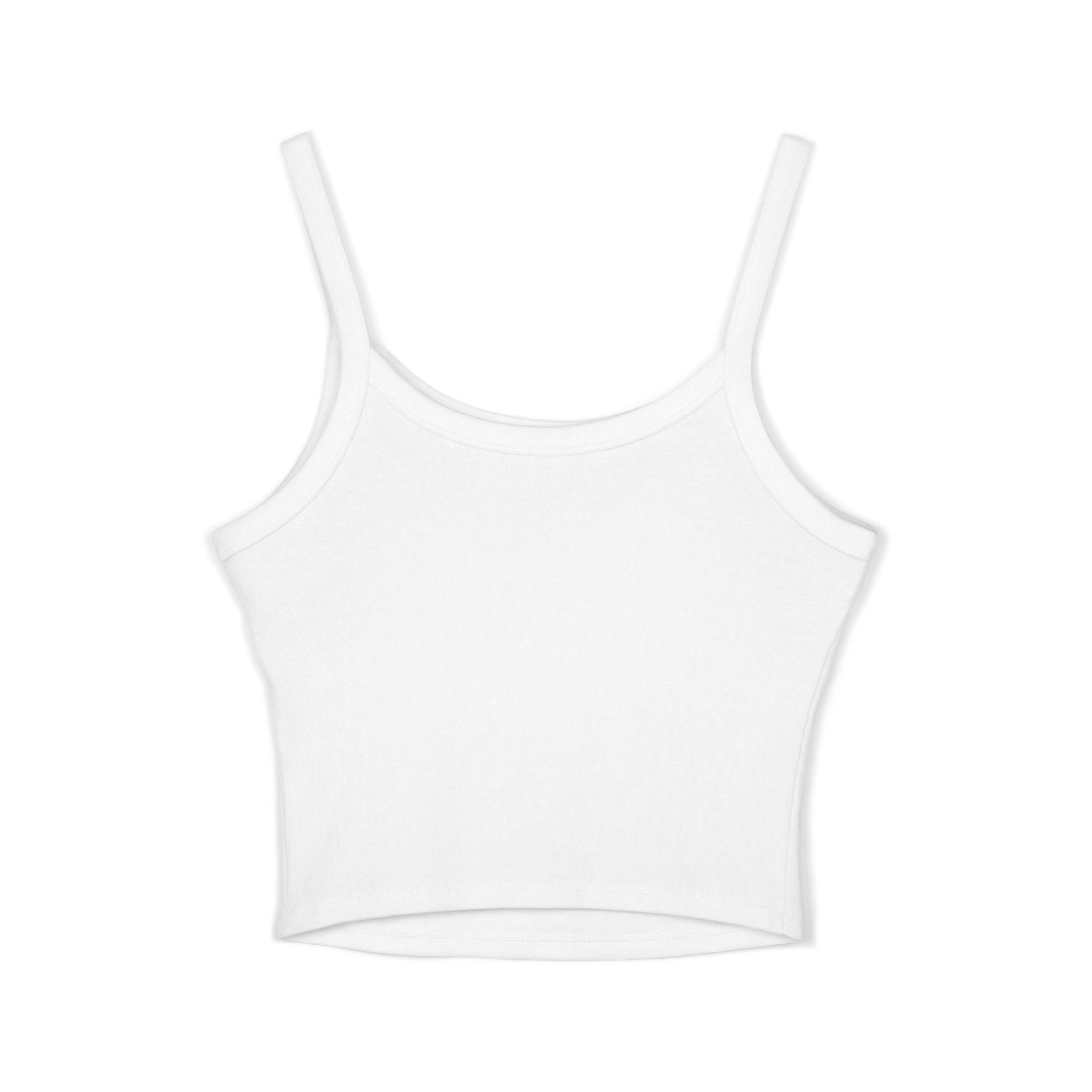 (White) Bad Mamacita Spaghetti Strap Tank Top – Cute Gold Gothic Graphic Crop
