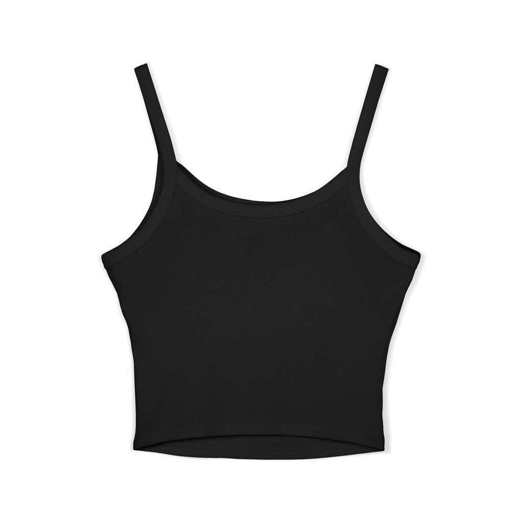 (Black) Bad Mamacita Spaghetti Strap Tank Top – Cute Gold Gothic Graphic Crop