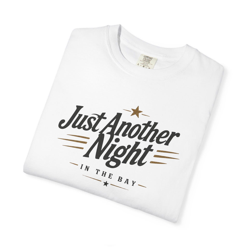 (White) "Just Another Night in the Bay" Vintage Car Graphic