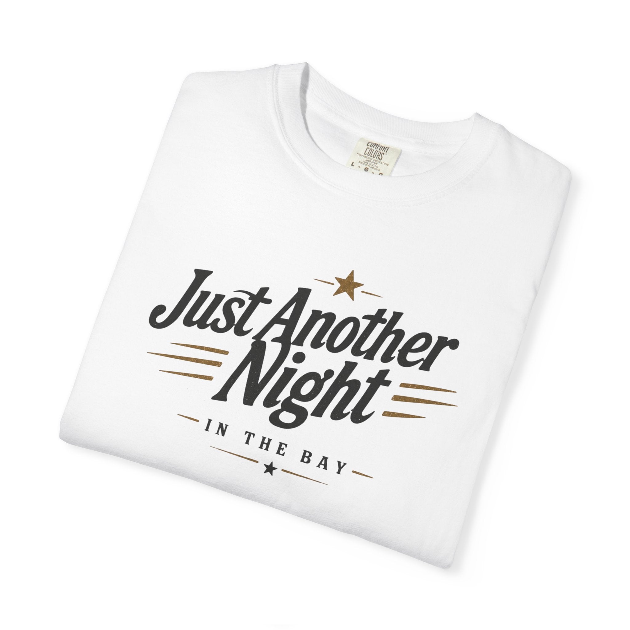 (White) "Just Another Night in the Bay" Vintage Car Graphic