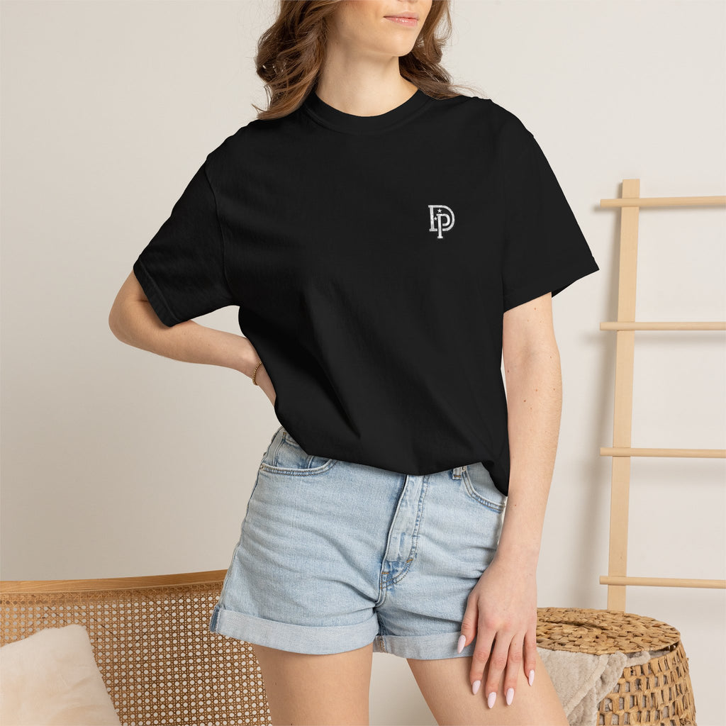 Black District Prime San Jose T-Shirt — American Flag Palm Tree Graphic Tee