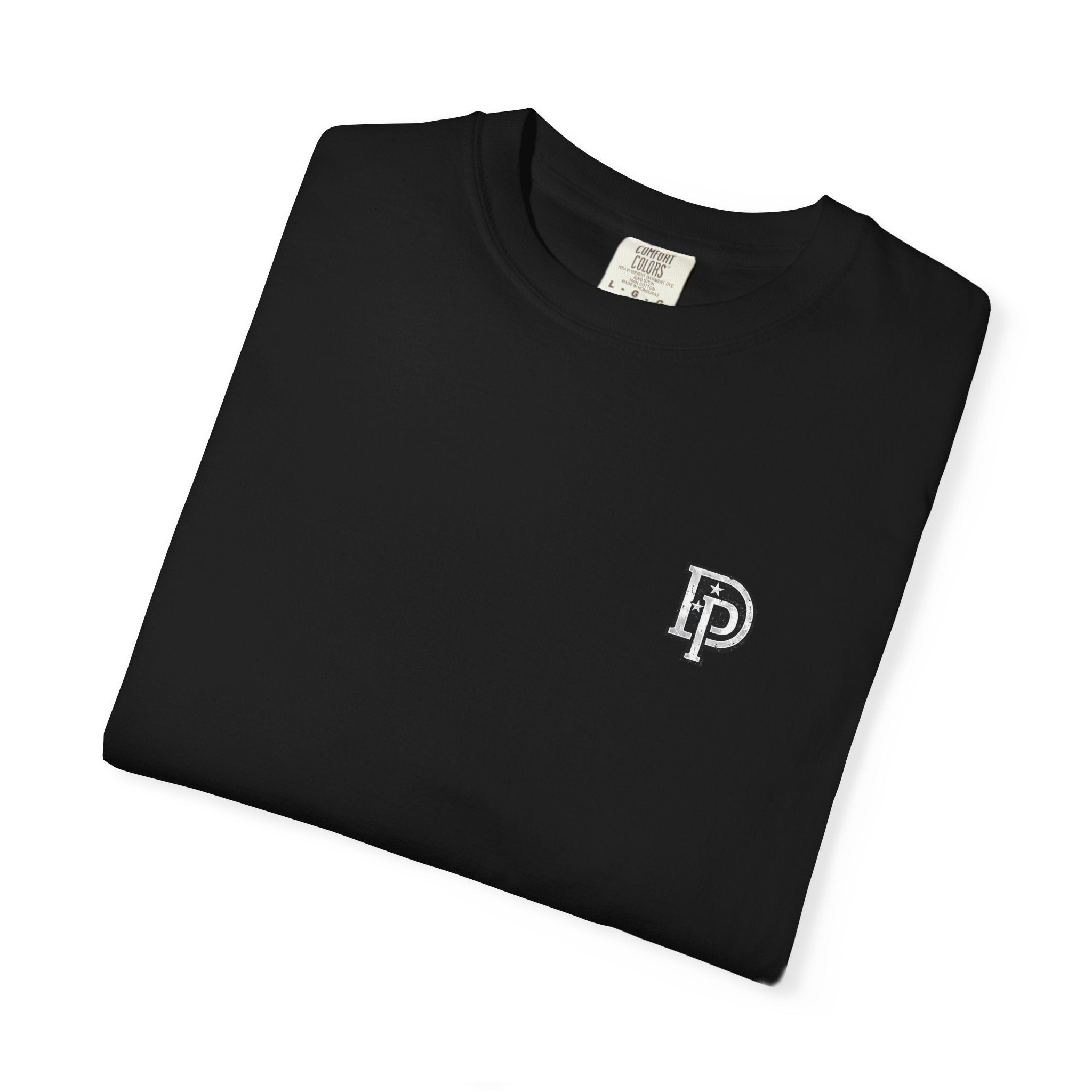 Black District Prime San Jose T-Shirt — American Flag Palm Tree Graphic Tee