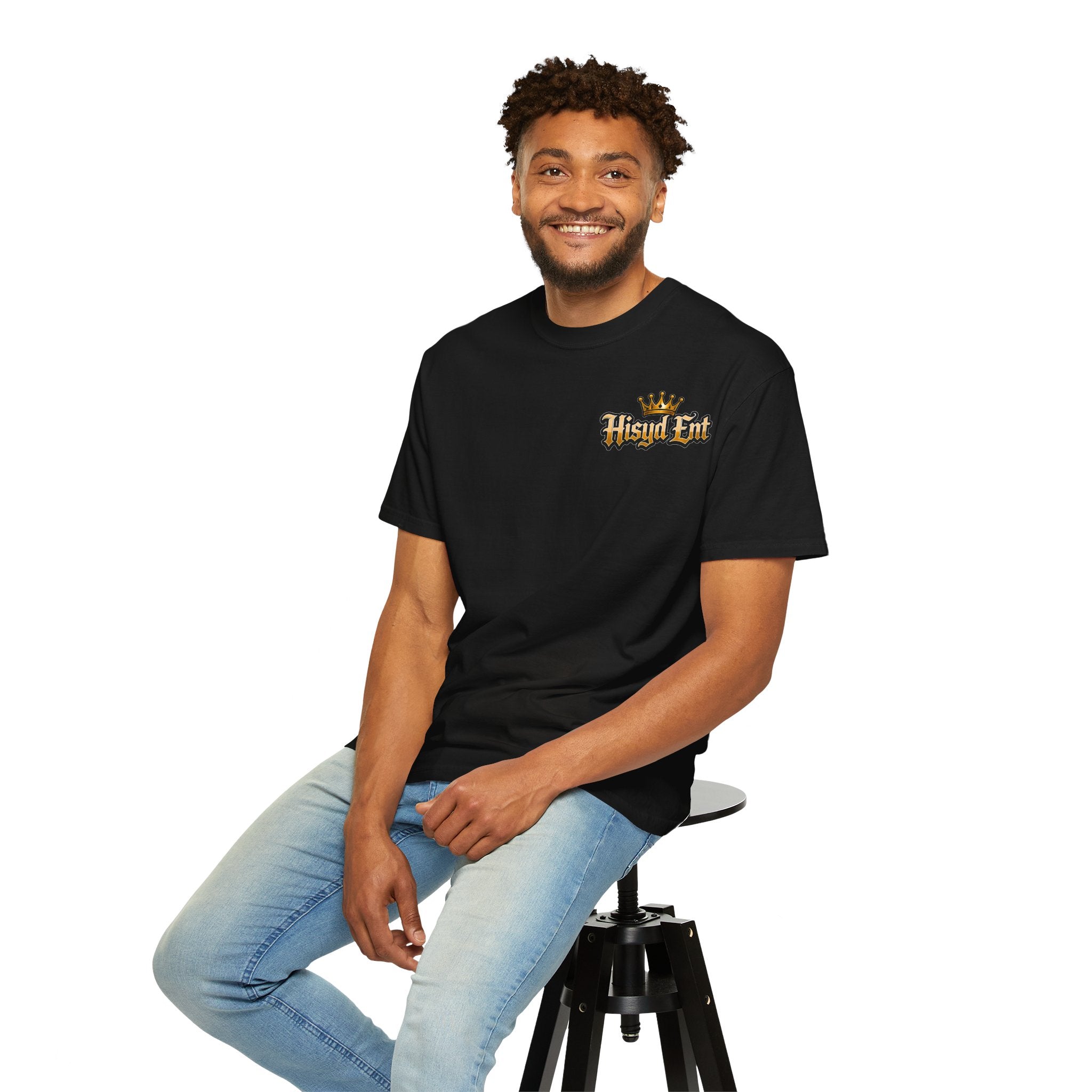 Black Hisyd Ent T-Shirt — "Hsyd Ent: We Make Slaps!" Graphic Tee