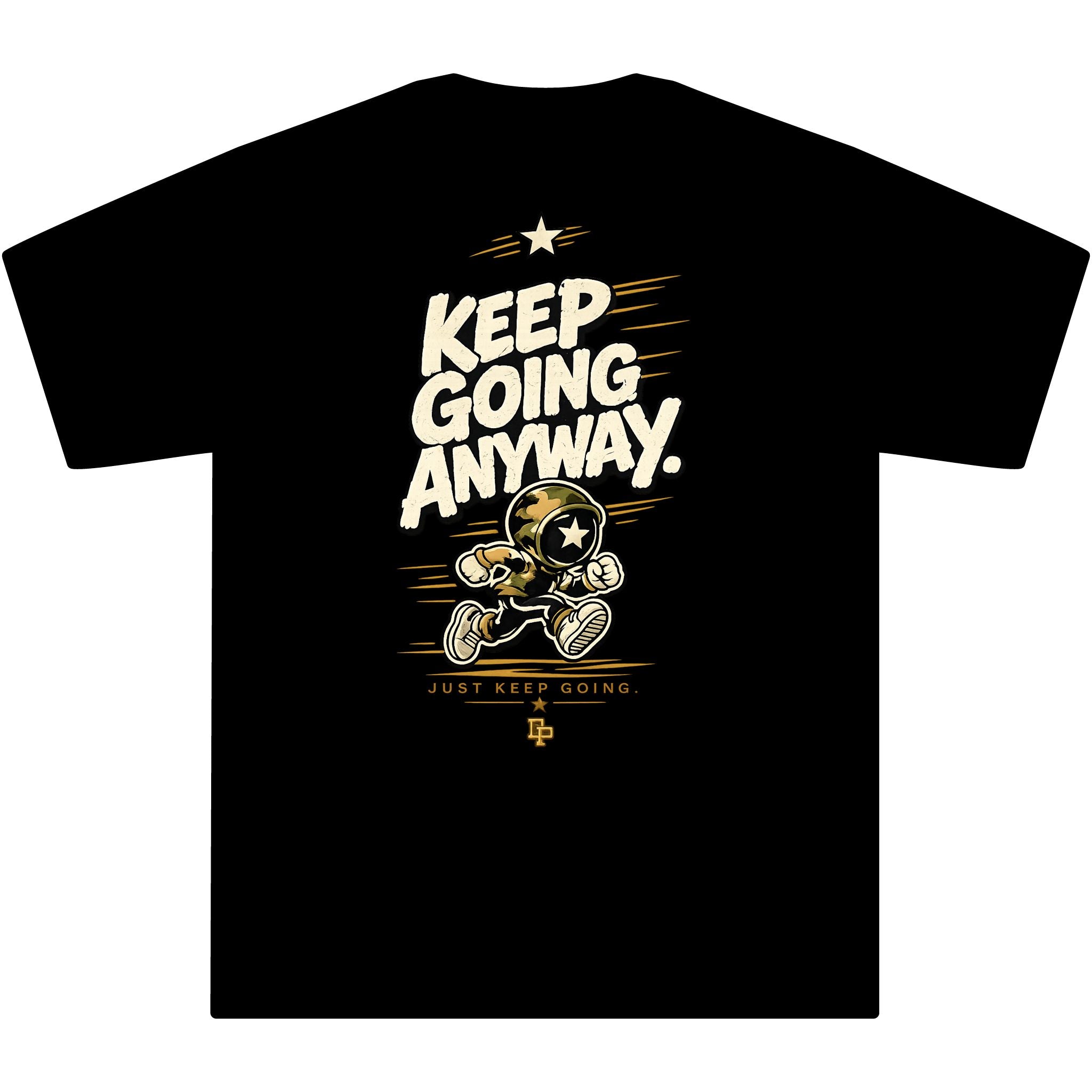 Just Keep Going (J.K.G.) Camo Logo T-Shirt - Motivational Graphic Tee